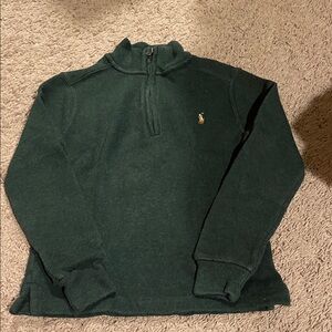 Polo Ralph Lauren Kids Dark Green Half-Zip Sweater